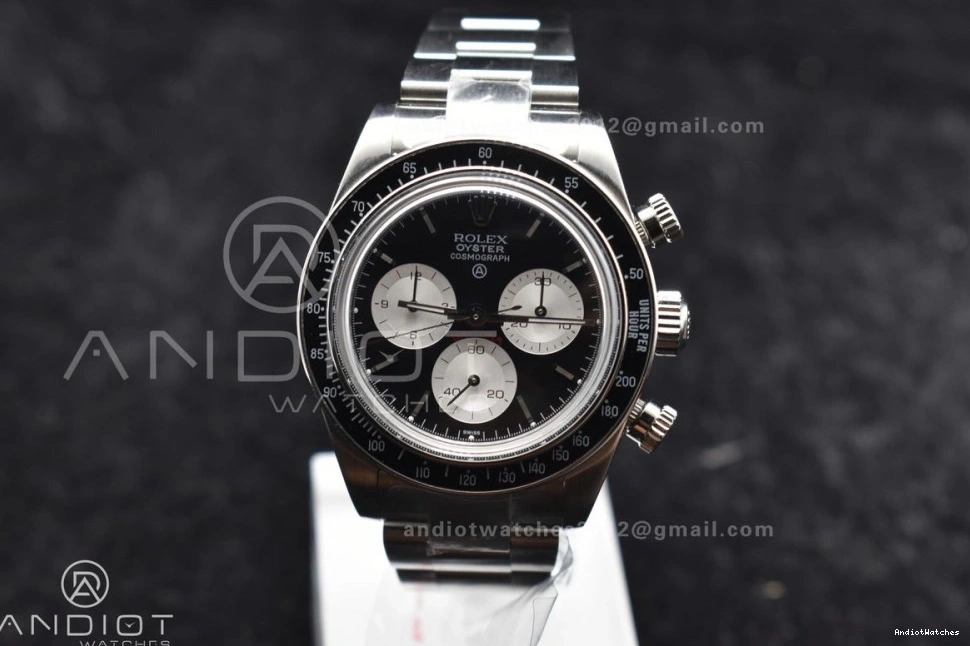 Daytona on SS Dial ADGF SS Edition 825 Black White Bracelet Best Comfortable A 1114